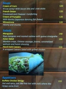 Fudge Cebu Menu 1