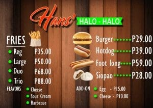 hanshalohalo-menu