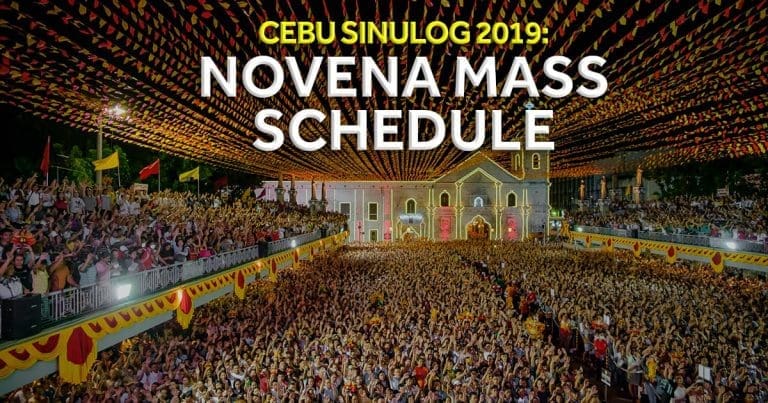 OFFICIAL Novena Mass Schedule for Sinulog 2019