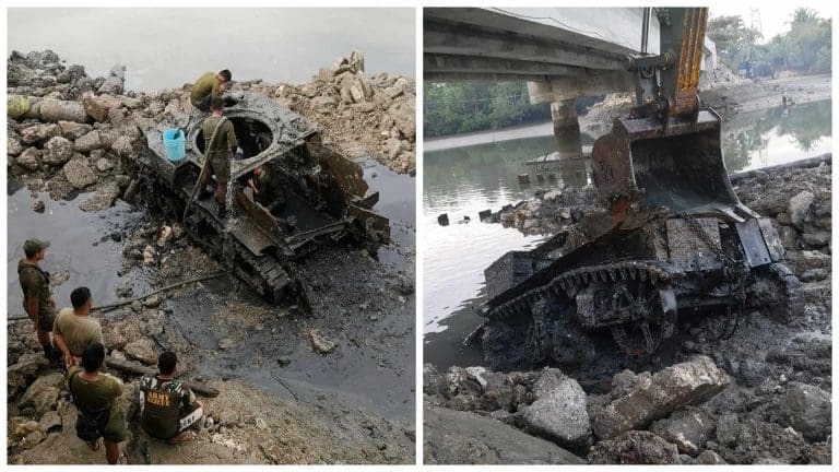 World War II tank finally dug out in Medellin after 75 years