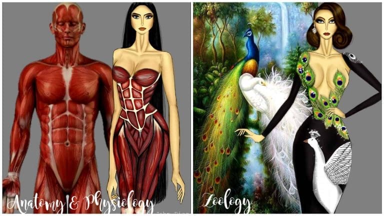 LOOK: Filipino designs ‘Branches of Science’ eleganza