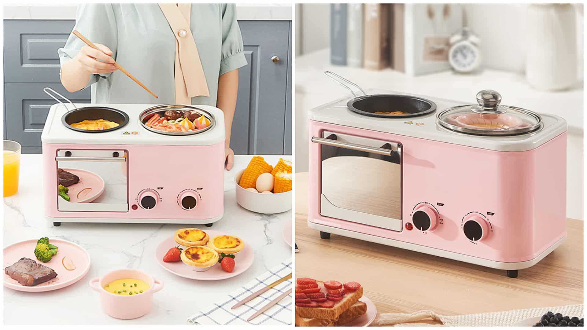 3 in 1 breakfast machine toaster oven