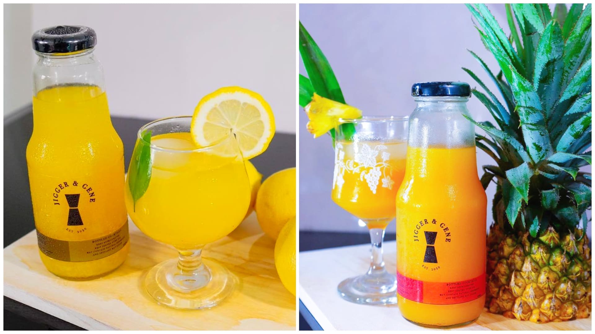 1 Jigger & Gene Cebu Cocktail Bottles