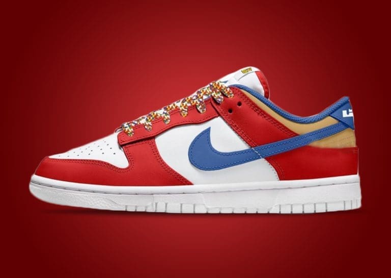 LOOK! LeBron x Nike Dunk Low ‘Fruity Pebbles’