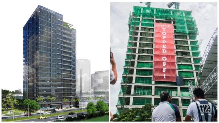 Johndorf Tower in Cebu City topped off