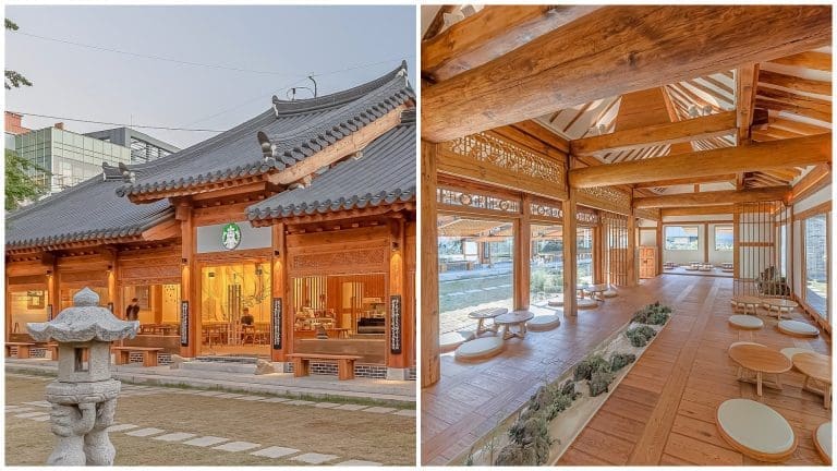 Starbucks opens in a Century-Old Hanok House in South Korea