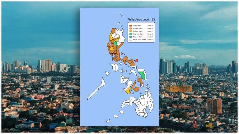 Track Where You’ve Been in the Philippines with My Philippines Travel Level
