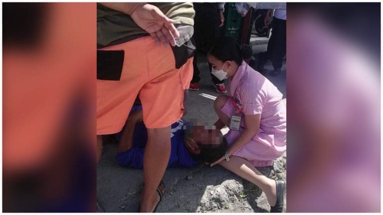 Cebuana Student Nurse Saves a Man Suffering From Heat Stroke