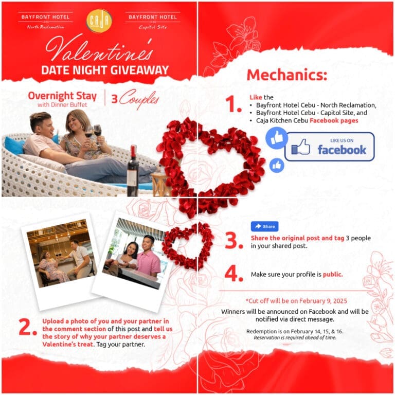 Celebrate Love in Style: Bayfront Hotel Cebu and Caja Kitchen Cebu Present Valentine’s Specials